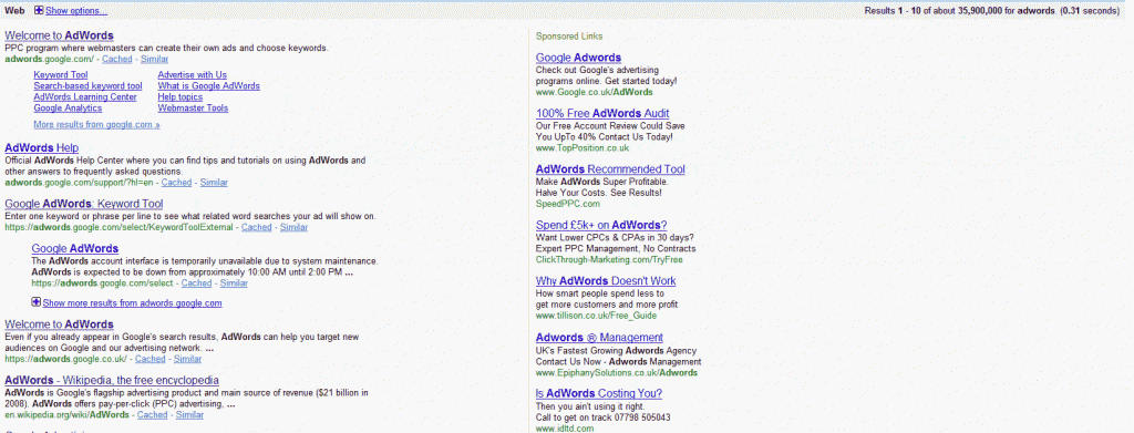 AdWords ads