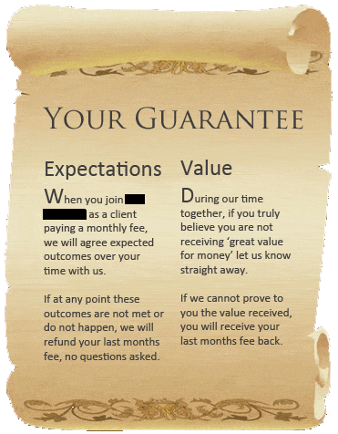 SEO guarantees