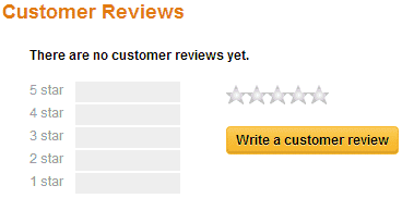 Customer reviews - in a manner of speaking