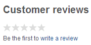 Customer reviews - or not