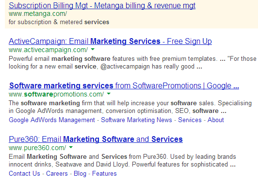 software marketing service